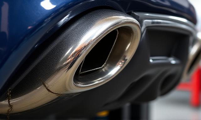 Nerezový zakázkový výfukový systém pro sportovní vůz